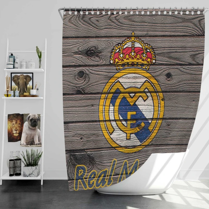 Real Madrid Cf Spain Club Shower Curtain