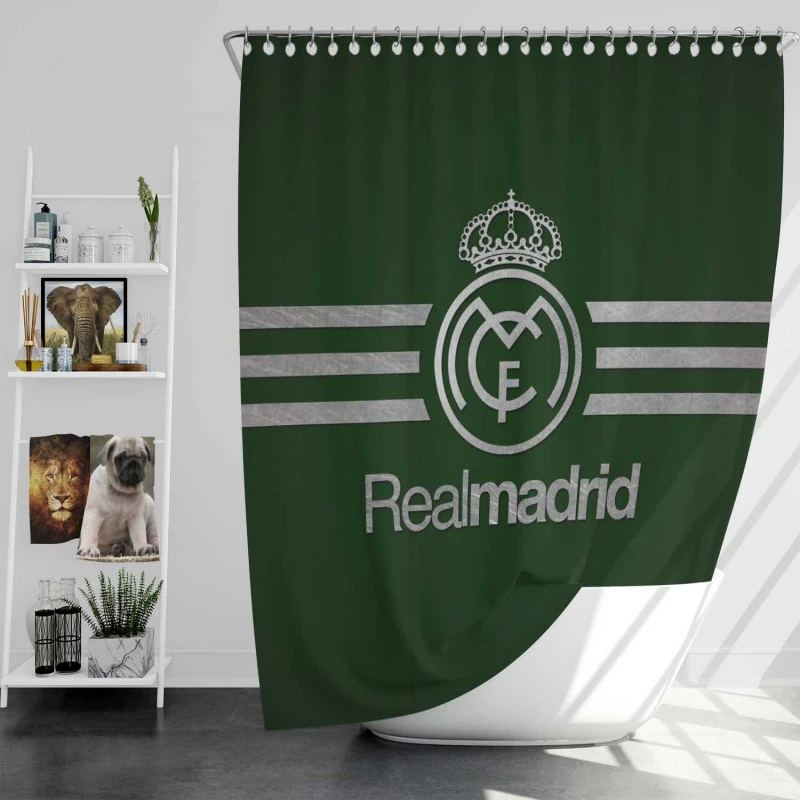 Real Madrid Cf Popular Spanish Club Shower Curtain