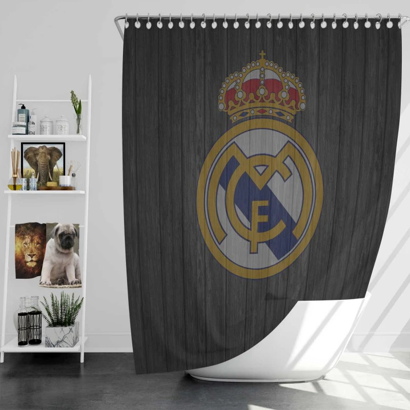 Real Madrid Cf Focused Club Shower Curtain