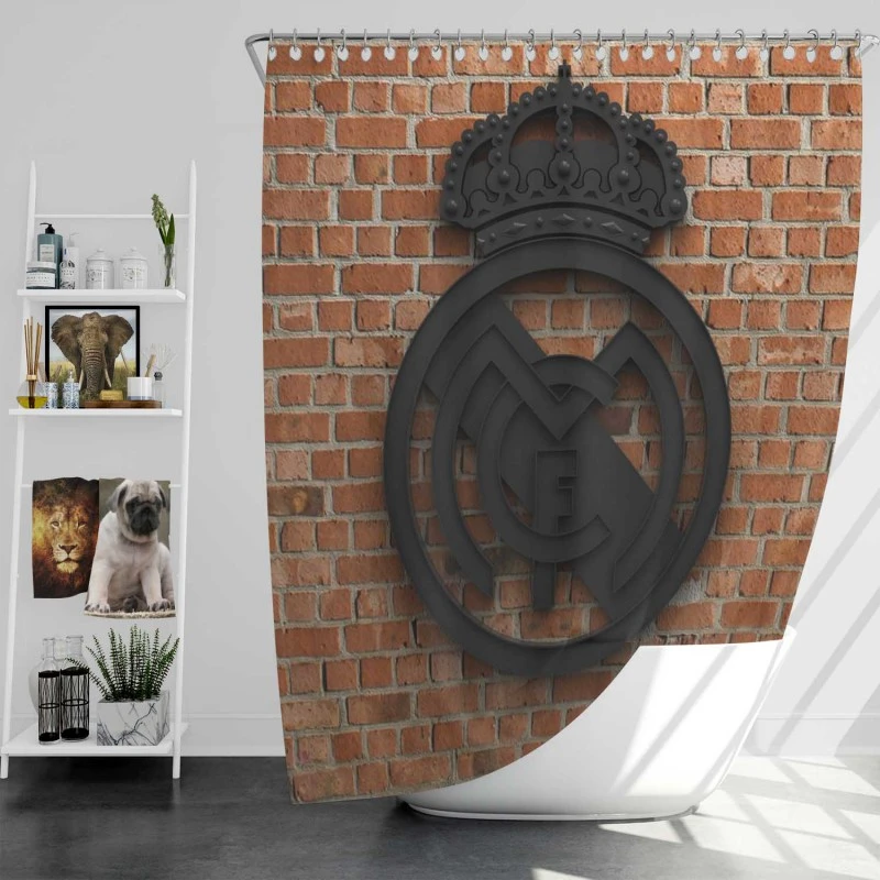 Fastidious Soccer Club Real Madrid Shower Curtain
