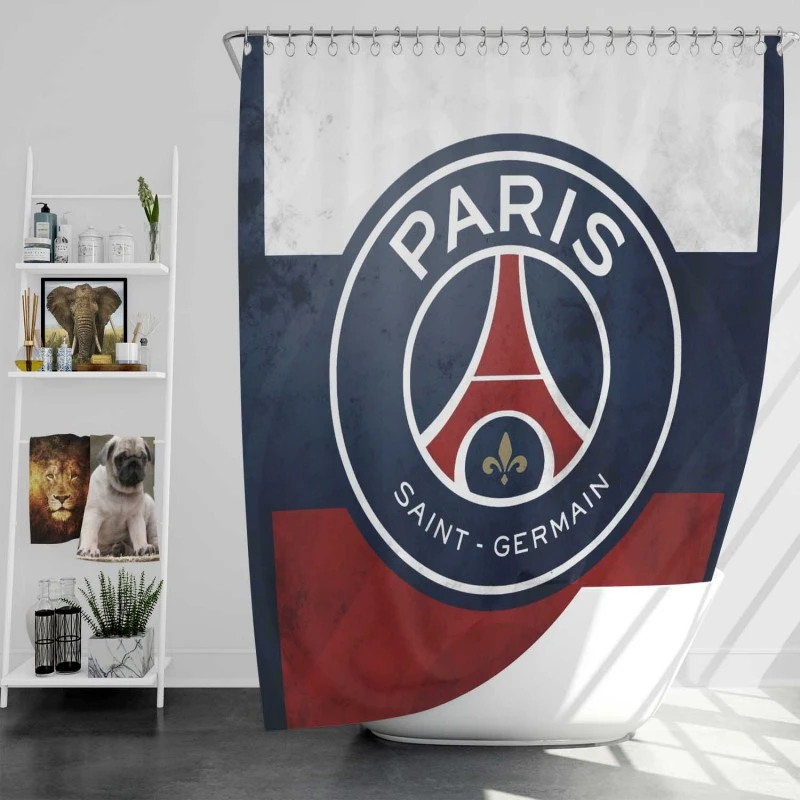 Paris Saint Germain Fc Excellent Football Club Shower Curtain
