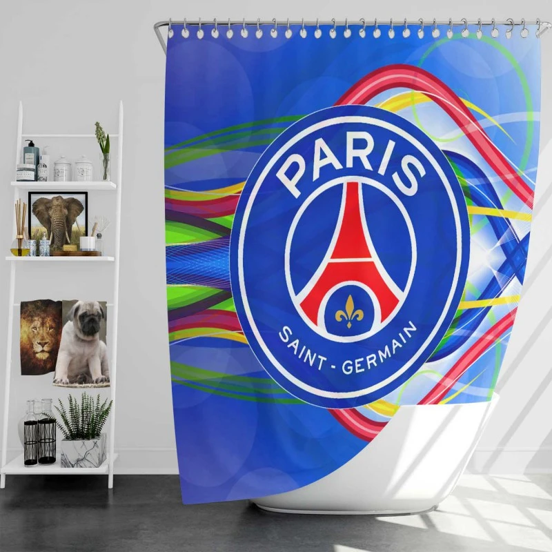 Classic Soccer Team Paris Saint Germain Fc Shower Curtain