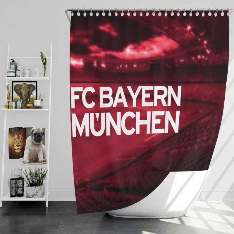 Fc Bayern Munich Exciting Football Club Shower Curtain