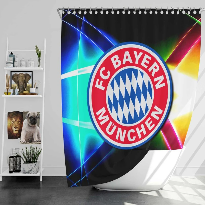 Fc Bayern Munich Successful Club In German Football Shower Curtain