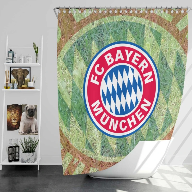 Energetic Football Club Fc Bayern Munich Shower Curtain