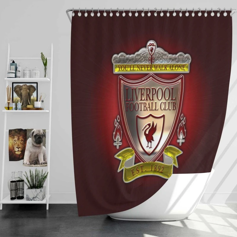 Energetic English Football Club Liverpool Fc Shower Curtain