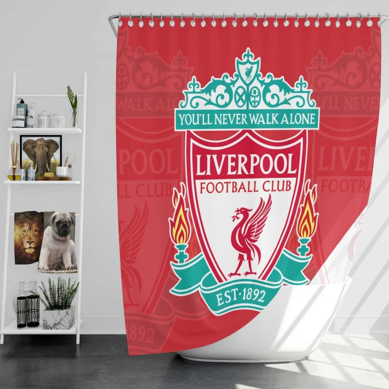 Sensational British Football Club Liverpool Fc Shower Curtain