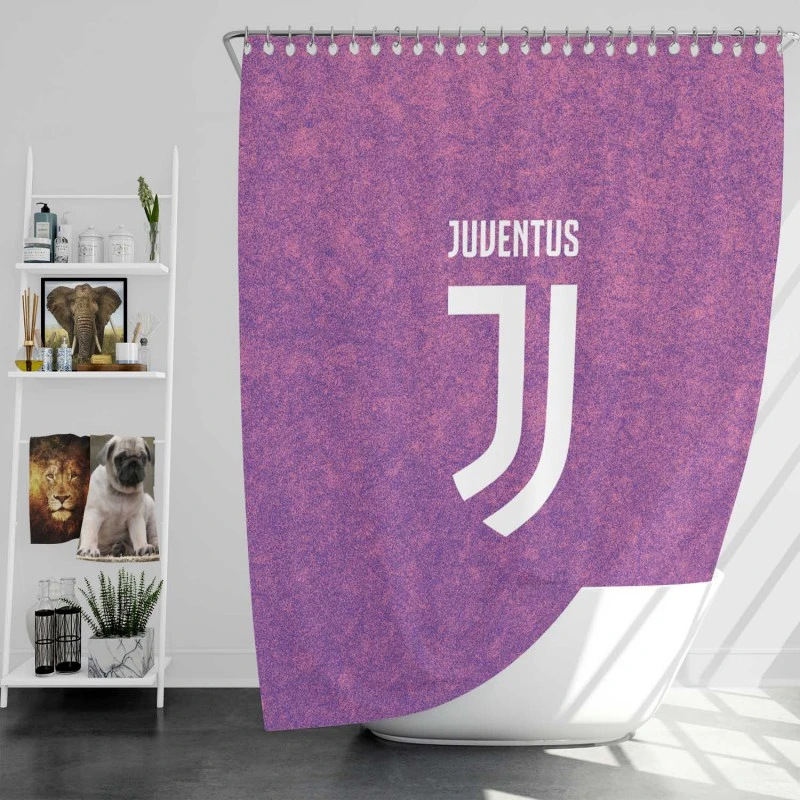 Powerful Italian Soccer Club Juventus Fc Shower Curtain
