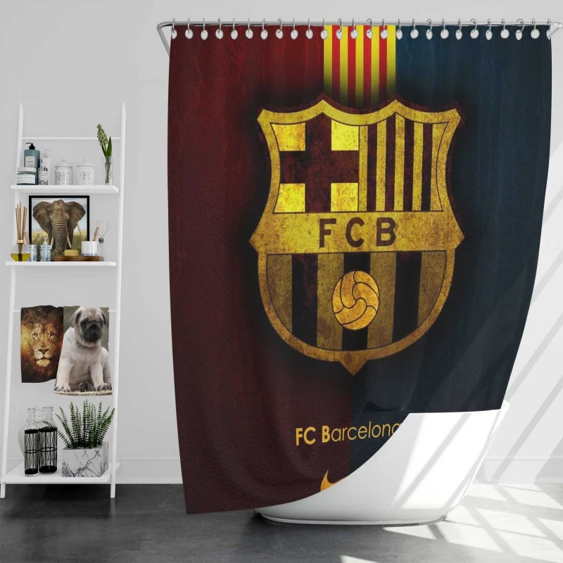 Clever Spanish Football Club Fc Barcelona Shower Curtain
