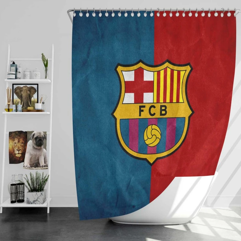 Fc Barcelona Exciting Football Club Shower Curtain