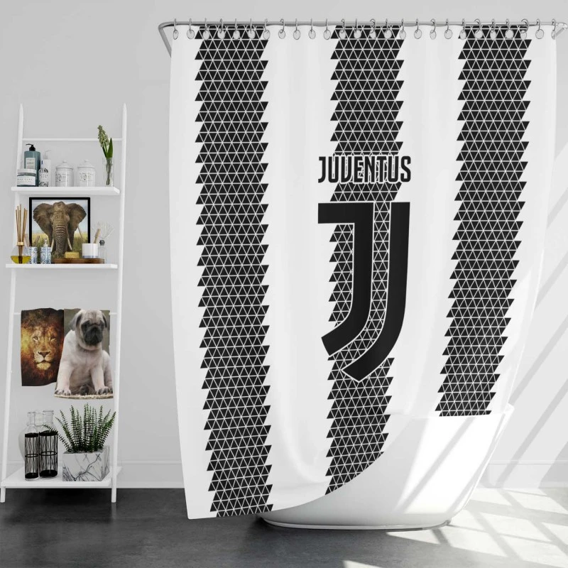Exciting Italian Football Club Juventus Fc Shower Curtain