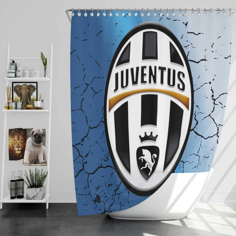 Energetic Football Club Juventus Fc Shower Curtain