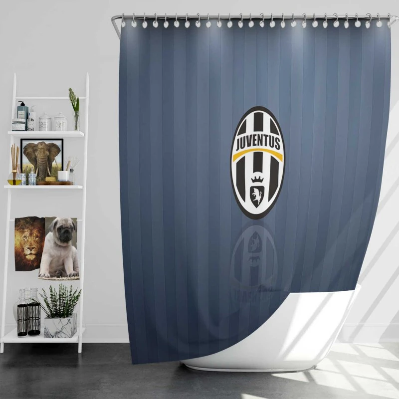 Professional Soccer Club Juventus Fc Shower Curtain