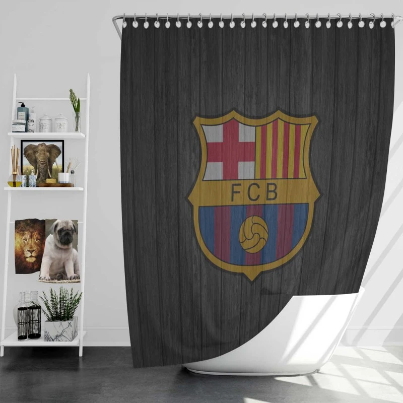 Fc Barcelona Copa De La Liga Club Shower Curtain