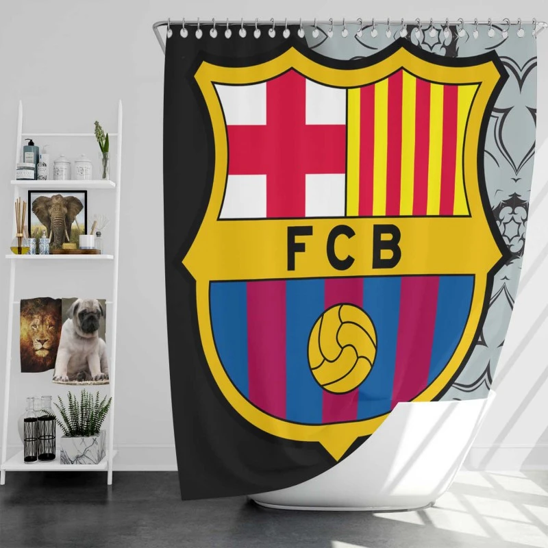 Fc Barcelona Football Club Shower Curtain