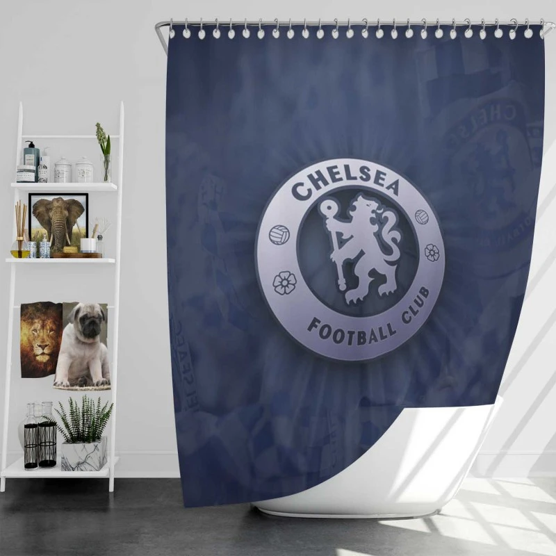 Chelsea Fc Classic Football Team Shower Curtain
