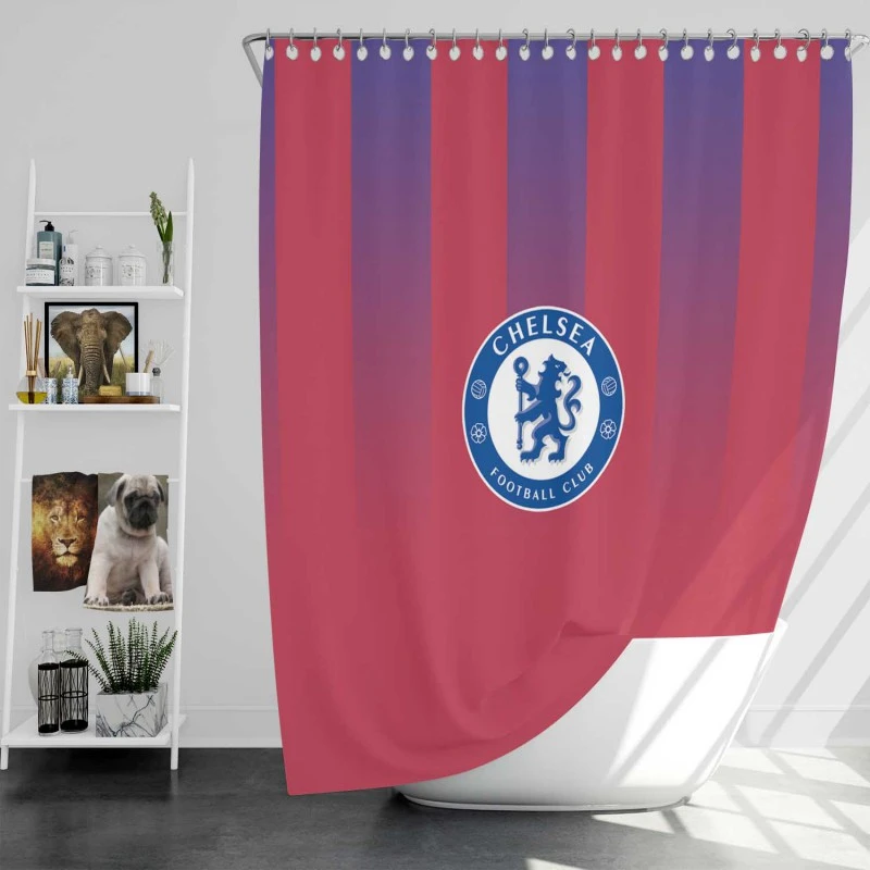 Professional Soccer Club Chelsea Fc Shower Curtain