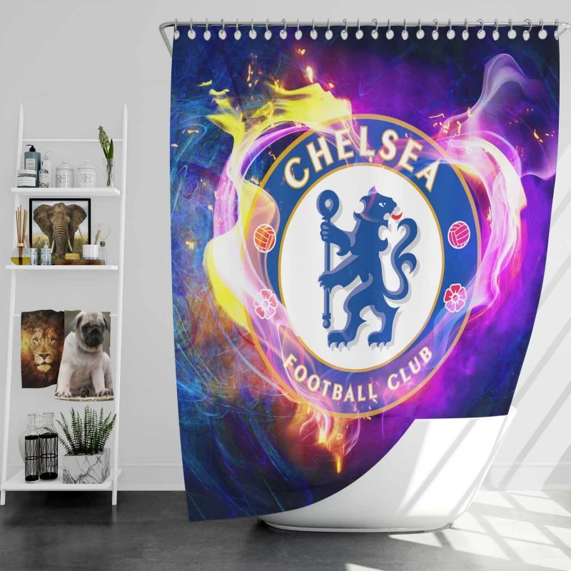 Chelsea Fc English Professional Football Club Shower Curtain