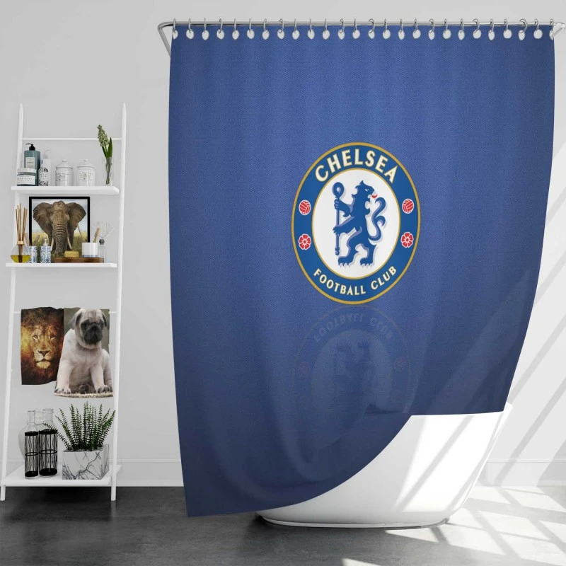 Chelsea Fc Awesome Soccer Team Shower Curtain