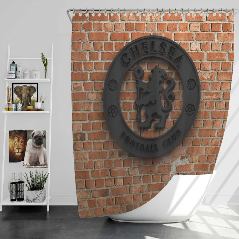 Stunning Chelsea Club Logo Shower Curtain
