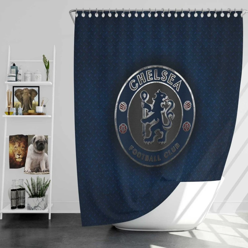 Chelsea Fc Teens Football Club Shower Curtain