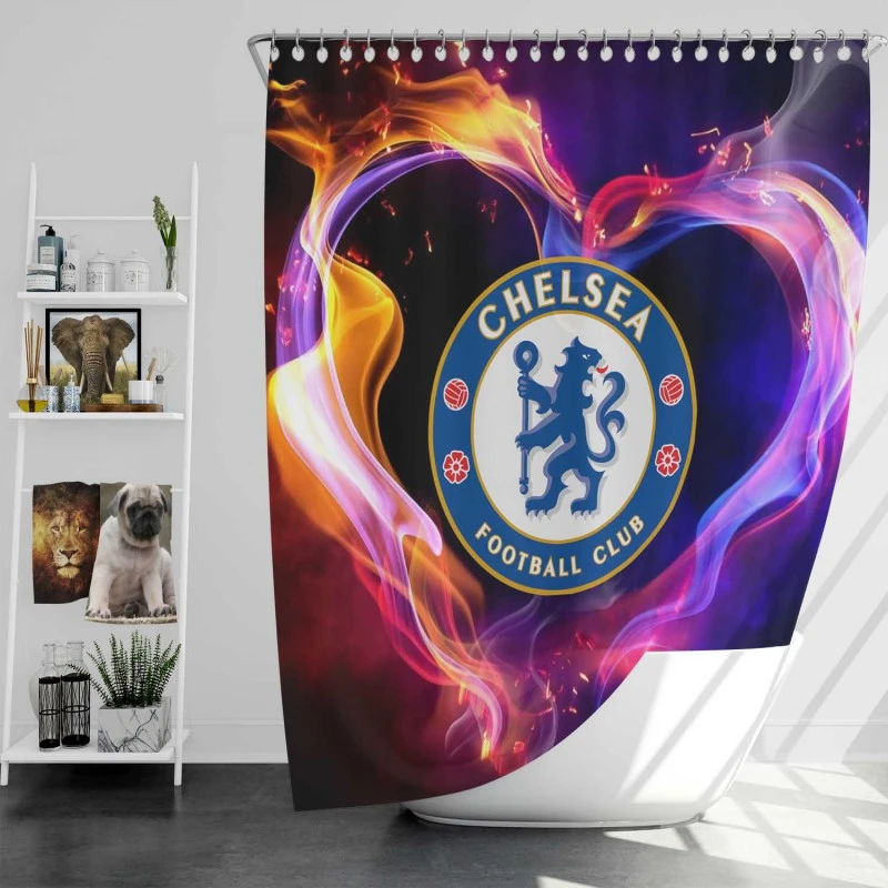Chelsea Fc Soccer Club Shower Curtain