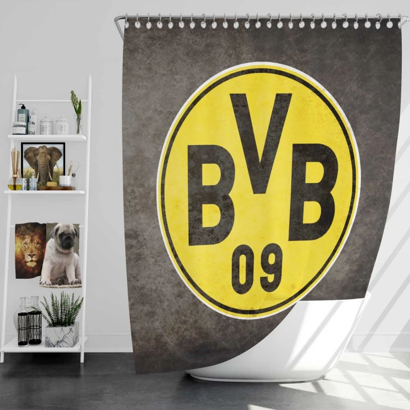 Stunning Football Club Borussia Dortmund Shower Curtain