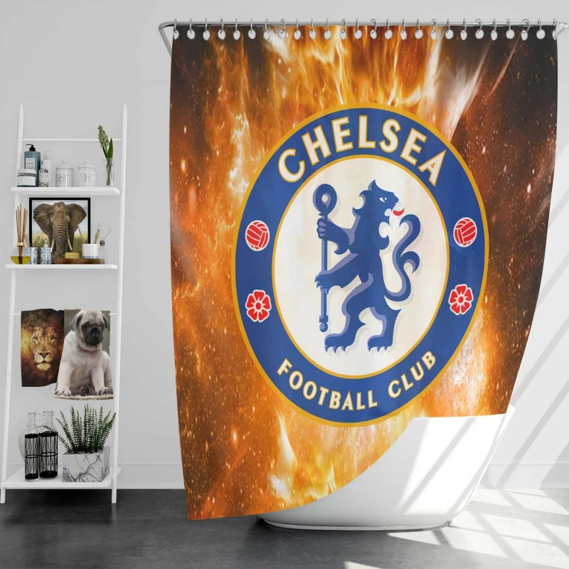 Chelsea Fc British Champions Shower Curtain