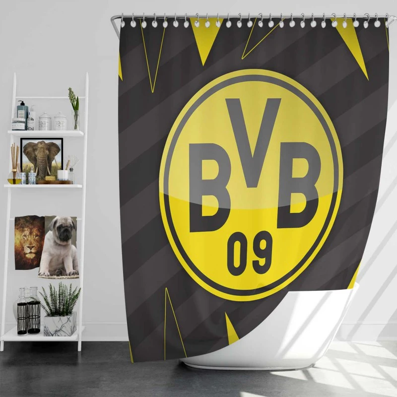 Borussia Dortmund Classic Bvb Football Team Shower Curtain