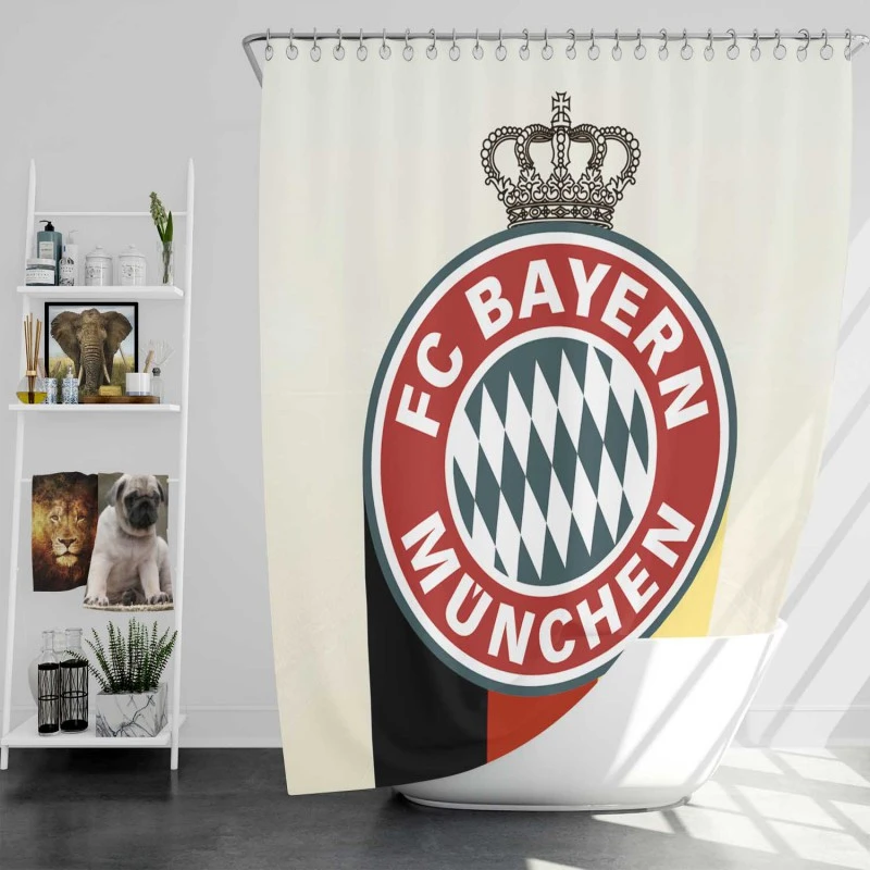 Fc Bayern Munich Strong Soccer Team Shower Curtain