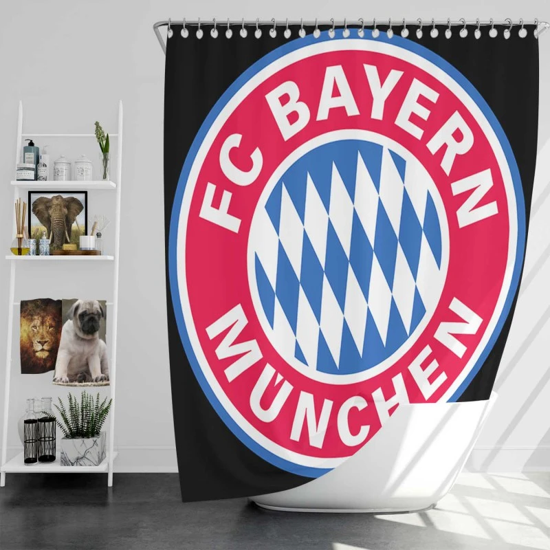German Football Club Fc Bayern Munich Logo Shower Curtain