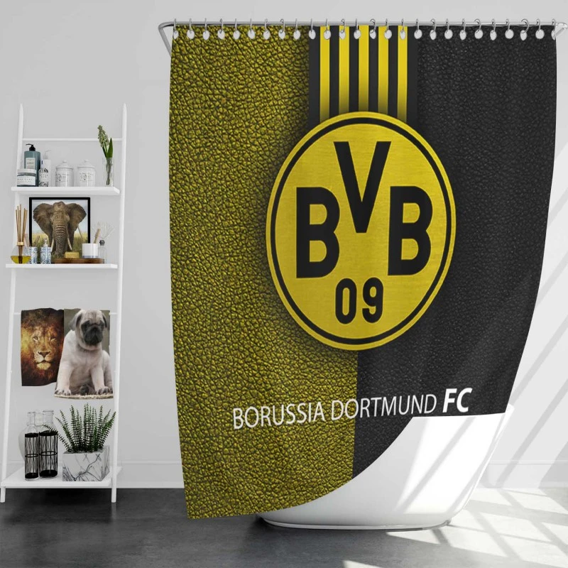 Borussia Dortmund Top Ranked Bvb Club Shower Curtain