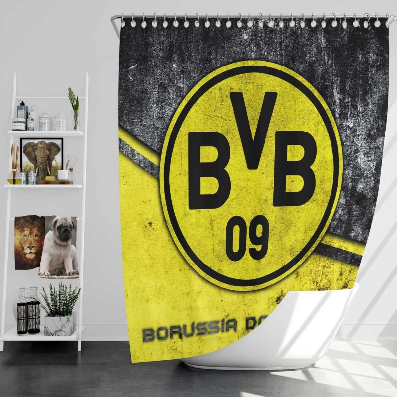 Borussia Dortmund Bvb Football Club Shower Curtain