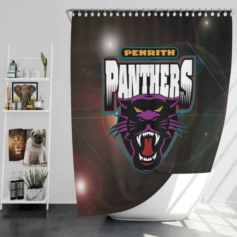 Penrith Panthers Australian Professional Rugby Football Club Shower Curtain