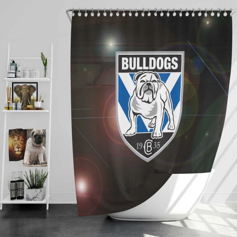Canterbury Bankstown Bulldogs Professional Rugby Club Shower Curtain