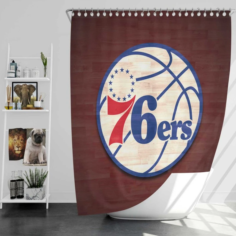 Philadelphia 76Ers Excellent Nba Basketball Team Shower Curtain