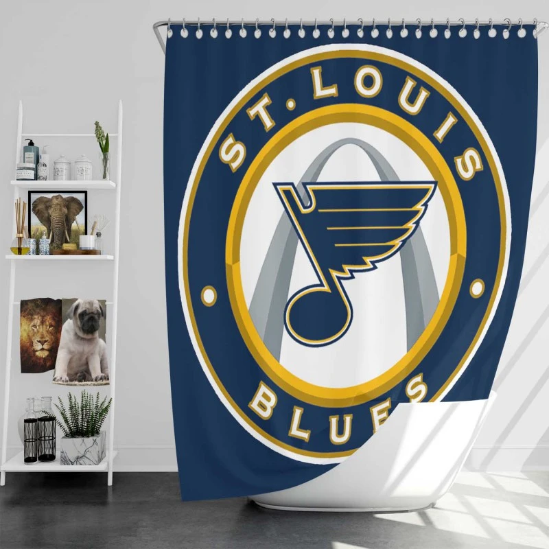 St Louis Blues Nhl Logo Shower Curtain