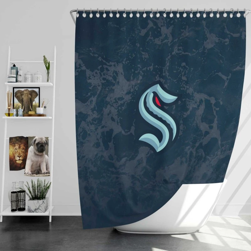 Seattle Kraken Nhl Hockey Club Shower Curtain