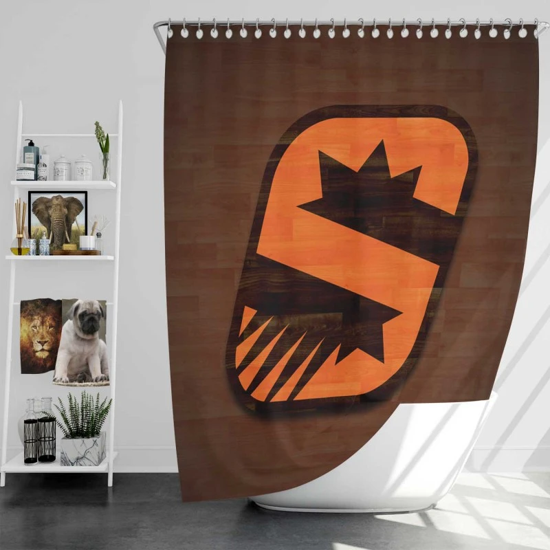 Phoenix Suns Active Basketball Team Shower Curtain