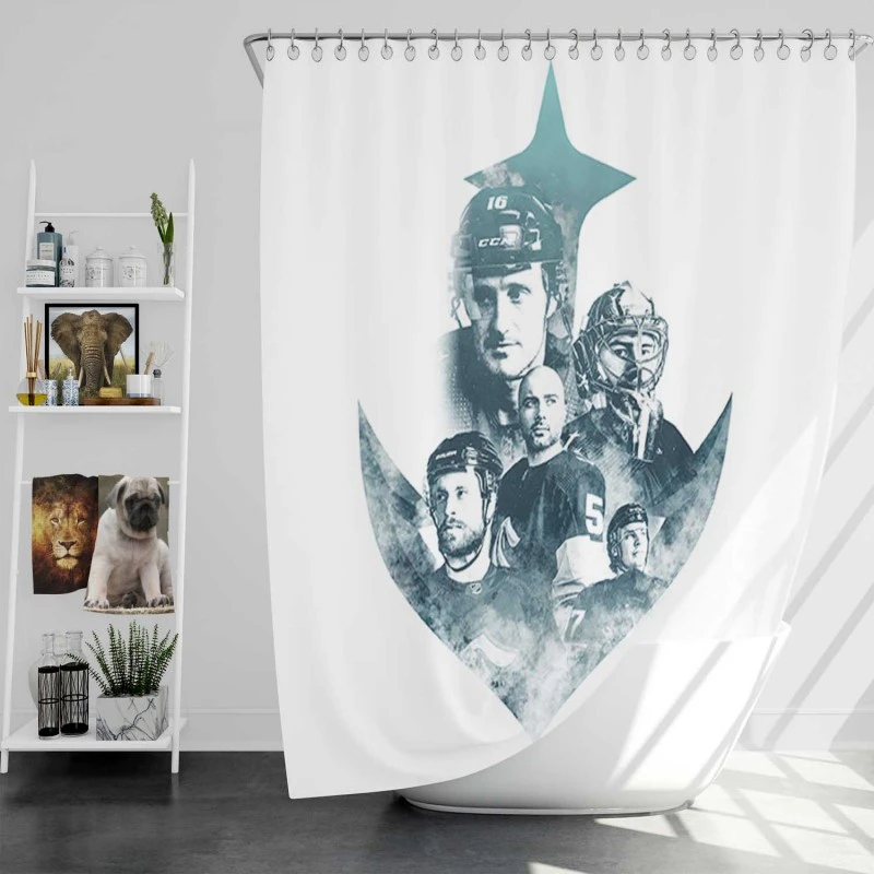 Seattle Kraken Nhl Team Shower Curtain