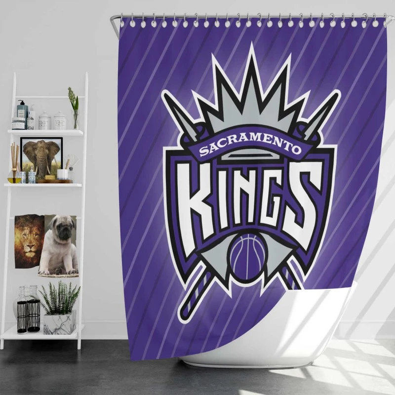 Popular Nba Team Sacramento Kings Shower Curtain