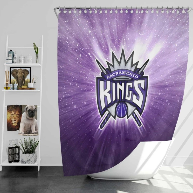Sacramento Kings Awarded Nba Club Shower Curtain