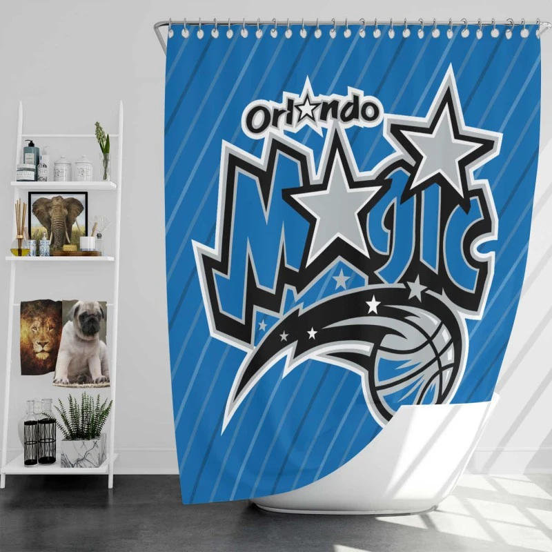 Orlando Magic Excellent Nba Backstab Team Shower Curtain