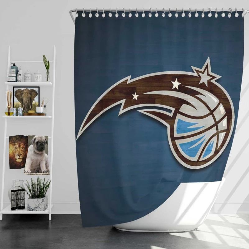 Competitive Nba Basketball Team Orlando Magic Shower Curtain