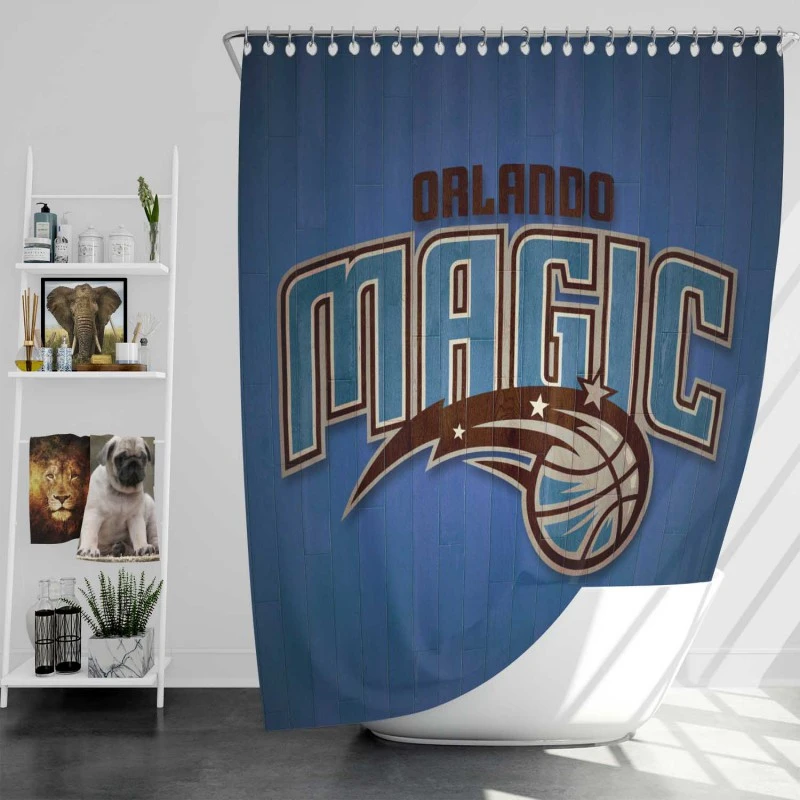 Orlando Magic Strong Nba Basketball Team Shower Curtain