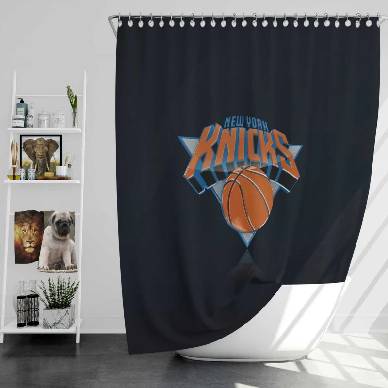 Popular Nba Basketball Team New York Knicks Shower Curtain