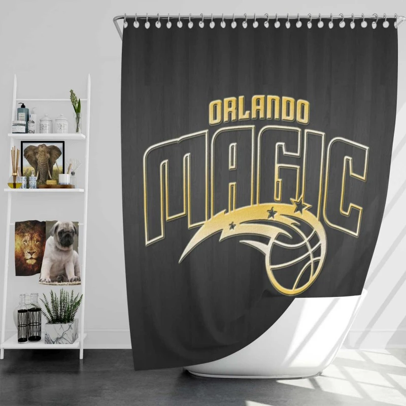 Energetic Nba Basketball Team Orlando Magic Shower Curtain