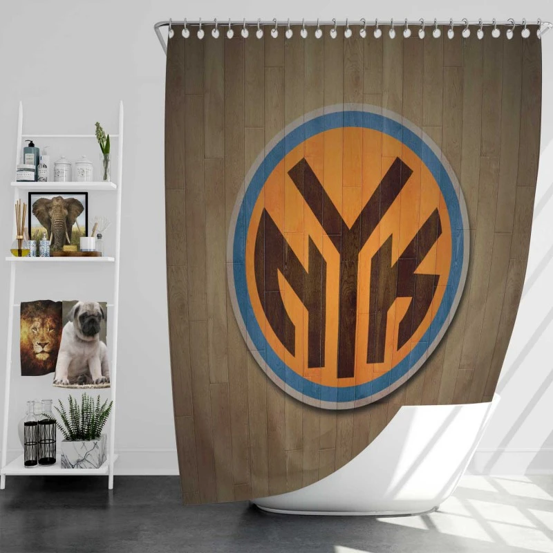 New York Knicks Exciting Nba Basketball Club Shower Curtain
