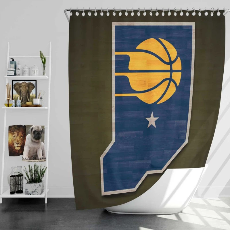 Indiana Pacers Top Ranked Nba Basketball Team Shower Curtain