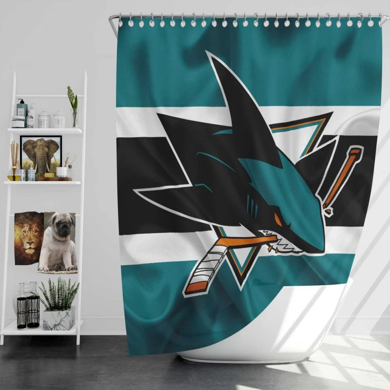 San Jose Sharks Nhl Shower Curtain